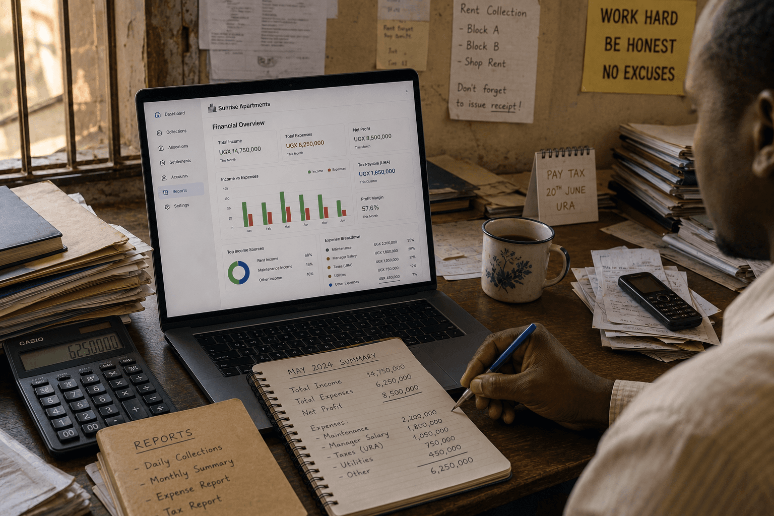 Understand your income, expenses, tax, and profitability